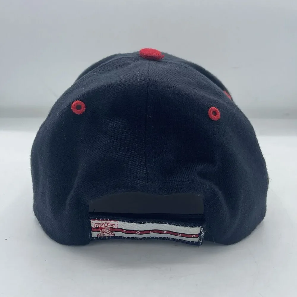 Vintage Toledo Mud Hens Big Logo Strapback Hat Cap Small Medium